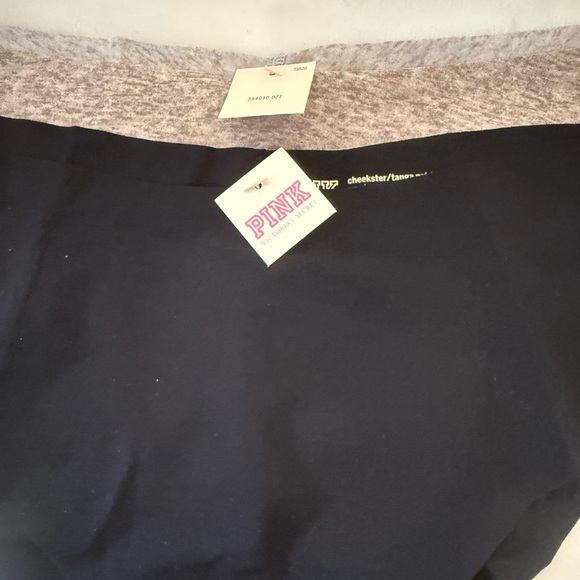 Victoria’s Secret PINK Seamless Cheeky Panty Set – Gray & Black - Size M - NWT - Picture 2 of 7